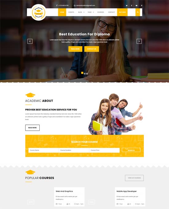 free academic wordpress theme