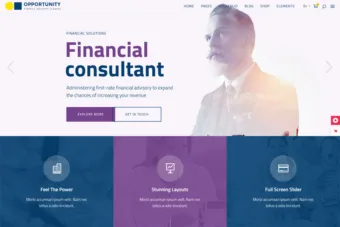 free financial consulting wordpress themes