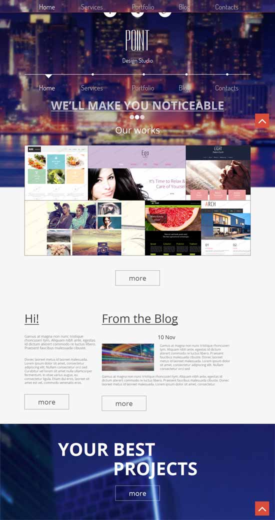 responsive design templates