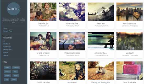 wordpress gallery theme