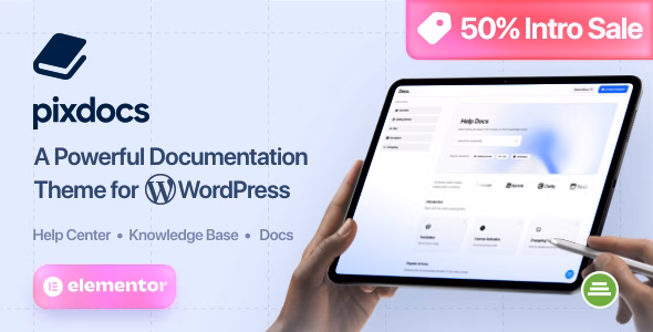pixdocs | Documentation, Knowledge Base & Help Center WordPress Theme WordPress theme