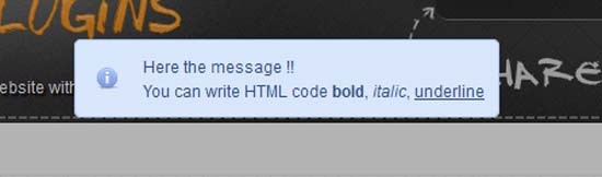 jNotify jQuery Notification Plugin
