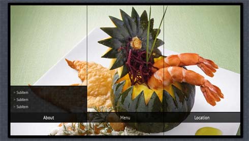 Sliding Background Image Menuwith jQuery