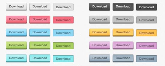 Chunky 3D Web Buttons
