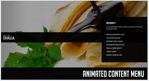 Animated Content Menu with jQuery