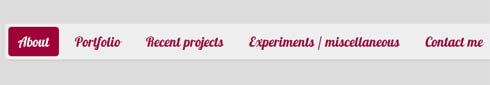 Simple navigation with CSS3 and jQuery