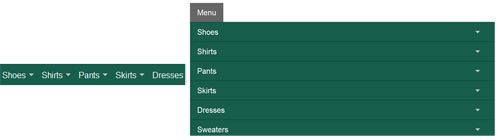 Big Menus, Small Screens: Responsive, Multi-Level Navigation dropdown