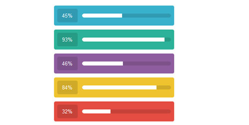 CSS-Bar-Progress-percentage