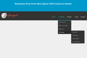 css jquery drop down menu webp