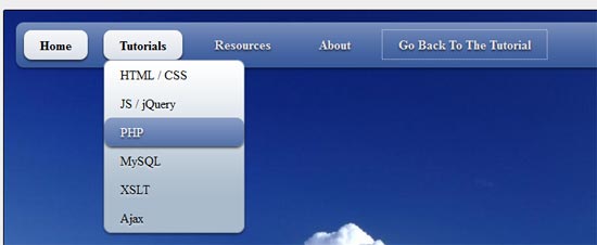 Cool CSS3 Dropdown Menu