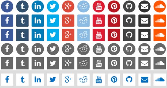 CSS3-Social-Icons