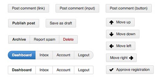 CSS3 GitHub Buttons
