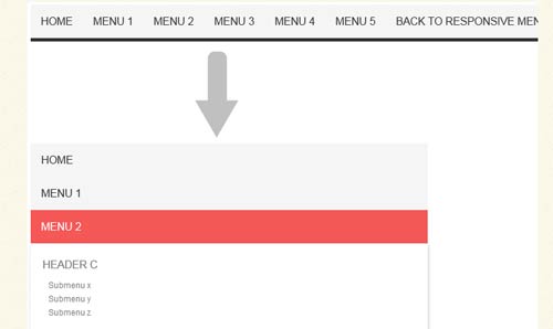 CSS3 Responsive menu