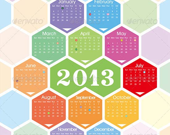 calendar design illustrator