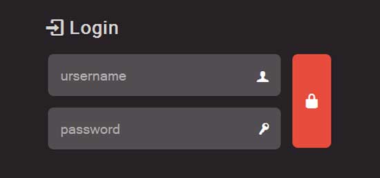 Classic-CSS3-Login-Form
