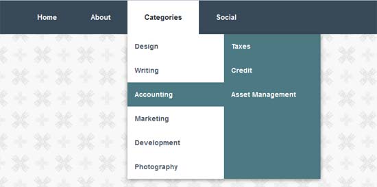 Color-Coded-CSS3-Dropdown-Navigation