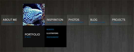 Slide Down Box Menu with jQuery and CSS3