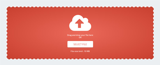 DropZone upload 