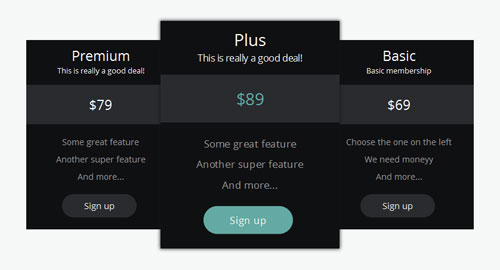 Flat-CSS-price-table