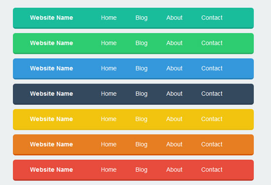 Flat-UI-Navigation-menus