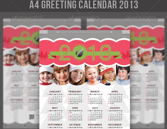 greeting a calendar