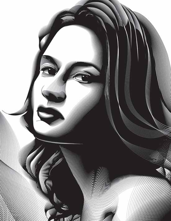 Halftone-Effect-Portrait