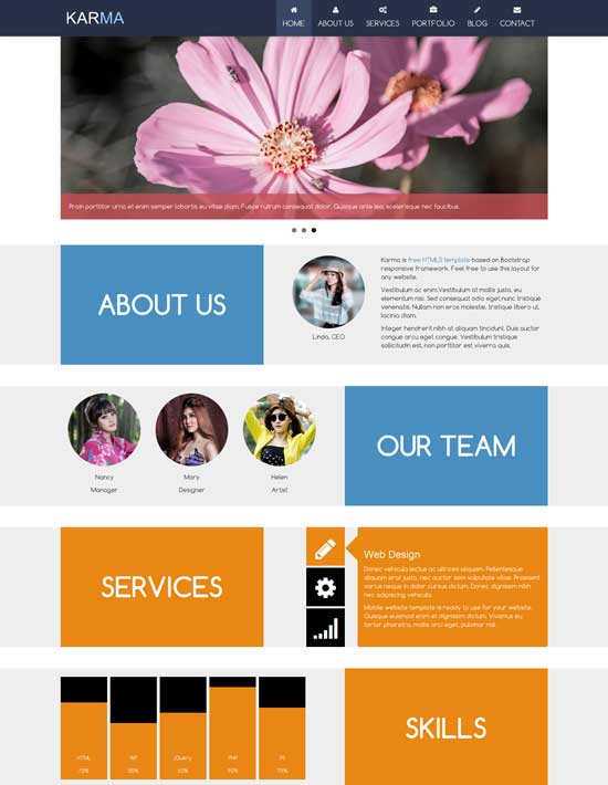 Karma-Free-Responsive-One-Page-Template