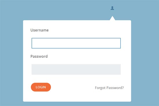Login-Popup-Flat-Form-Template