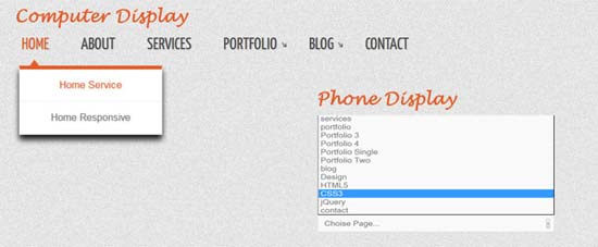 Drop Down Responsive Menu with CSS3 and jQuery