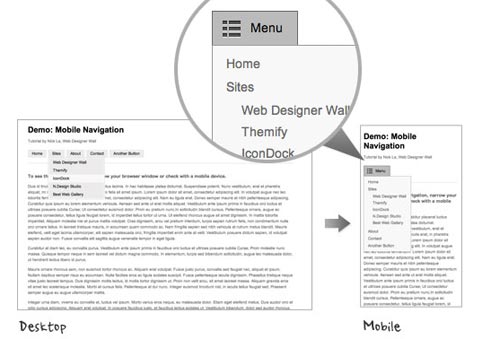 Mobile Navigation Design