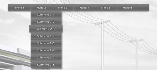 Musical drop down menu