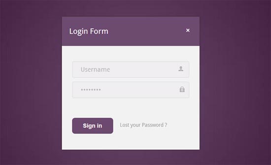Purple-Login-Form-Template