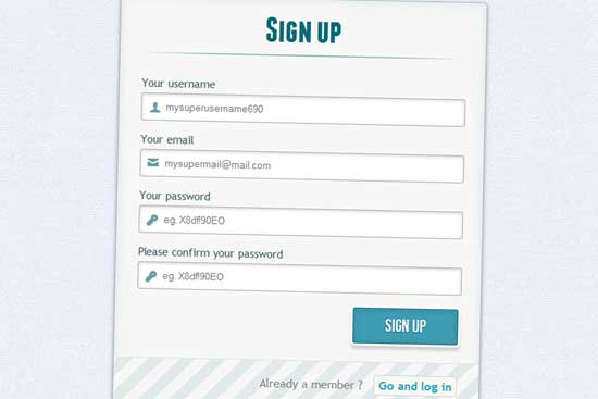 Login and Registration Form with HTML5 and CSS3