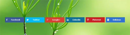 Responsive-Flat-UI-Share-Buttons
