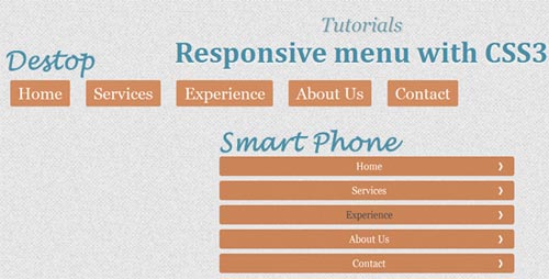 Responsive Menu with CSS3 Tutorial