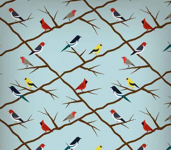 Seamless-Bird-Pattern