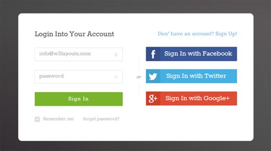 Social-Media-Login-Page