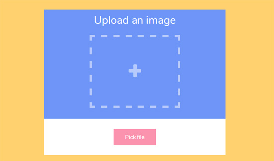 animated image upload form 