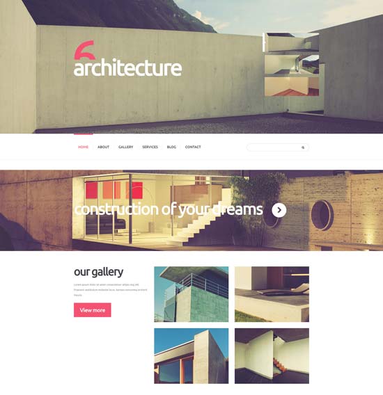 art building joomla template