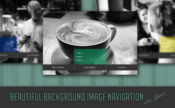Beautiful Background Image Navigation with jQuery