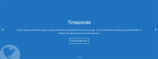 beautiful flat text slider 