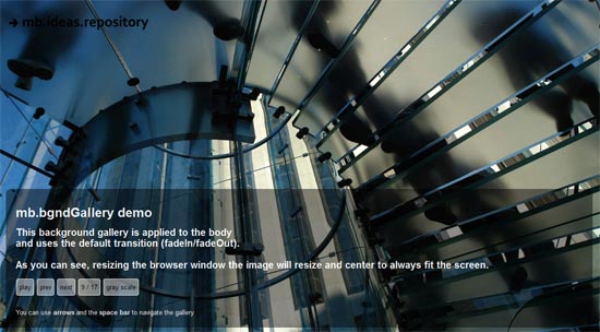 jquery.mb.bgndGallery