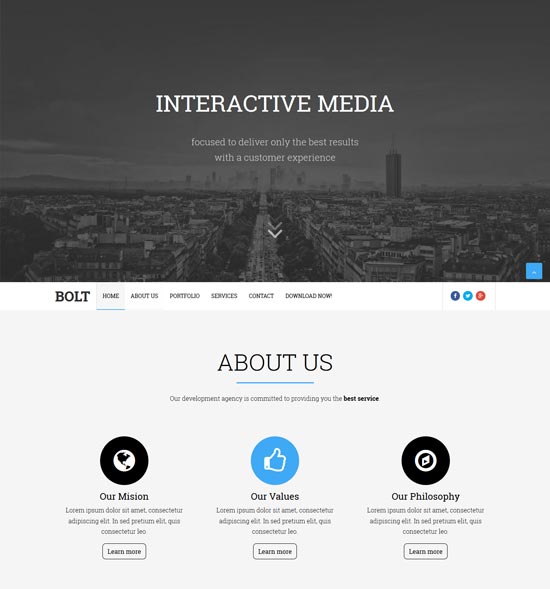 bolt blogger template