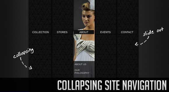 Collapsing Site Navigation with jQuery