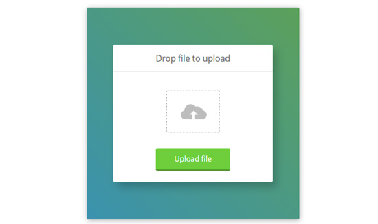 css drop file upload