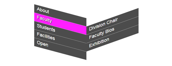 css d transform menu