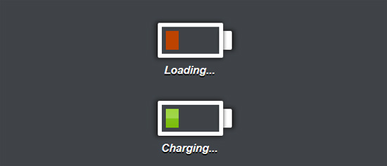 css3 charging battery 