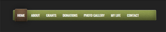 css3 menu gradient text 