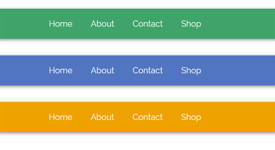 css3 menu hover effects 