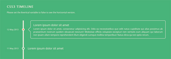 css timeline